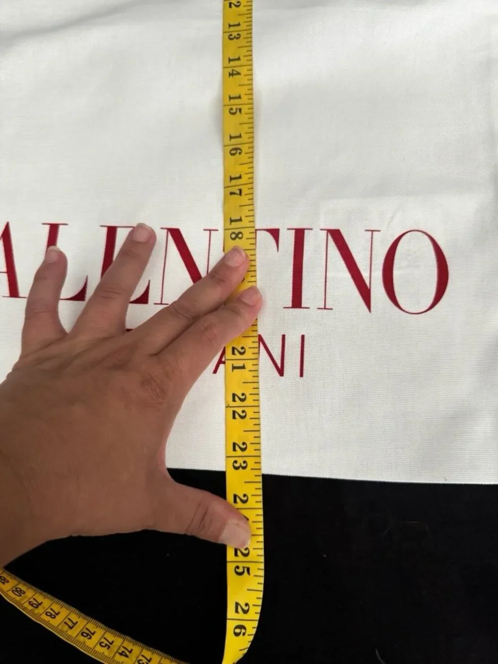 Valentino Dust Bag Storage Cover Drawstring White 23.5